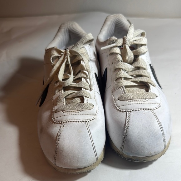 Used Nike Cortez White Black Blue mens size 7 - Picture 2 of 8
